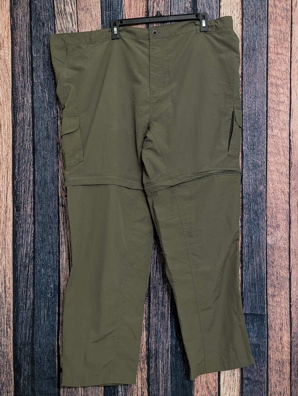 Magellan Zip Off Fish Gear Green Pants